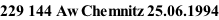 229 144 Aw Chemnitz 25.06.1994