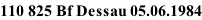 110 825 Bf Dessau 05.06.1984