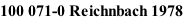 100 071-0 Reichnbach 1978